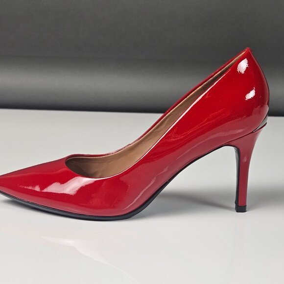 Calvin Klein Women's Gayle 2 Pump Red Shiny - Picture 14 of 16